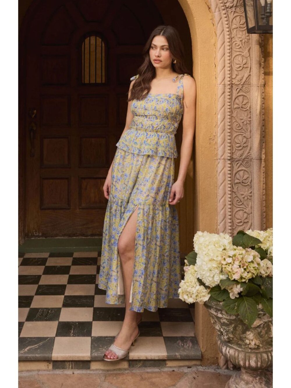ASTR The Label Multicolor Ethelind Floral Pleated Maxi Dress Size 3X 36782 - Picture 2 of 14